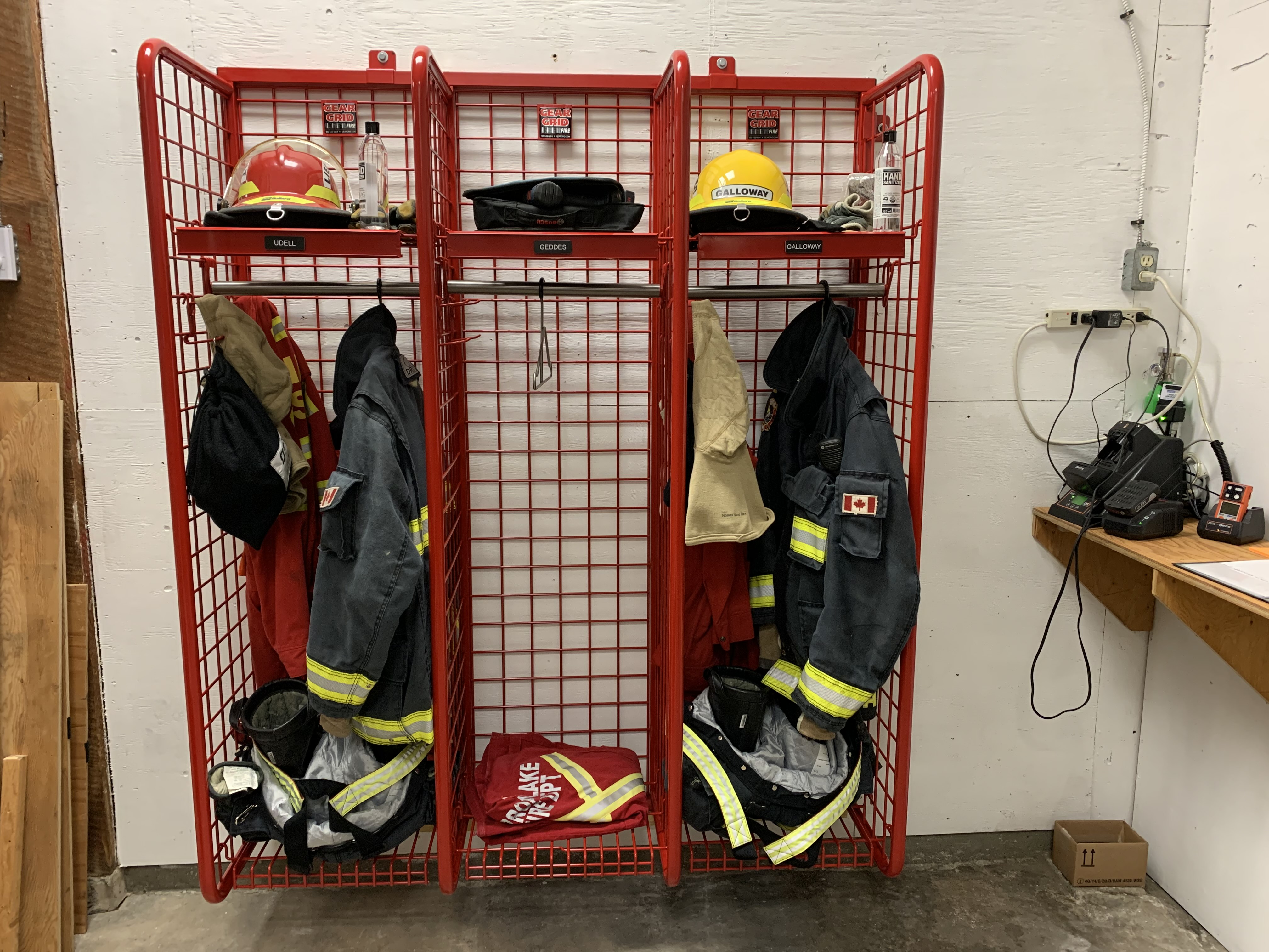 Ucluelet FD GearGrid Wall Mount Lockers