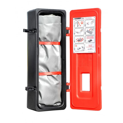 Vehicle STOP Fire Blanket with Storage Box