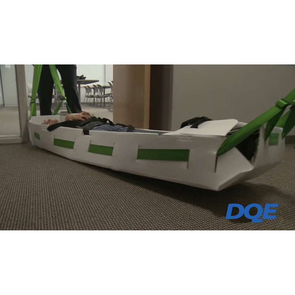 DQE SLYDE Evacuation Sled in use