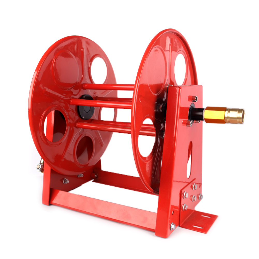 WFR Hose Reel - Manual Hand Crank - Perfect for Bush Buggy Applications - Painted Red