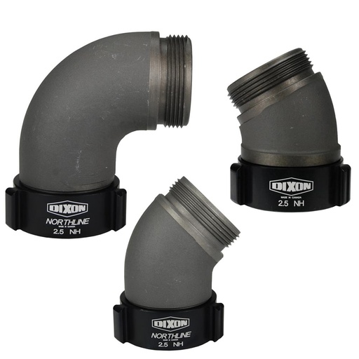 [V-15430] Firelite Elbow - Female x Male ( 30 degree - 65mm (2.5") BAT swivel x 65mm (2.5") NHT)