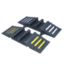 Hose Bridge Rubber - Dual Channel for hose up to 2.5"