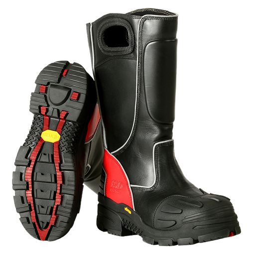 [112710126] Fire-Dex FDX100 Leather Firefighter Boots (Regular, 10.5)