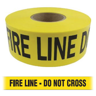 Barricade Tape - FIRE LINE - DO NOT CROSS - Yellow