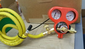 Sava Single Stage Regulator, 6000PSI w/ 6ft yellow supply hose