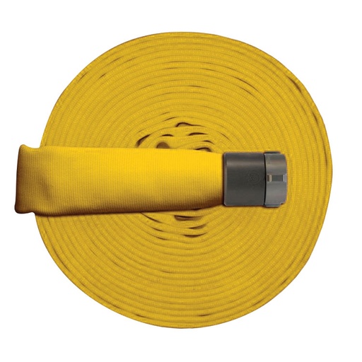 [V-27945] Ultra-Lite Supreme Fire Hose - ULC (65mm (2.5") NHT x 100ft Yellow, Standard (NFPA))