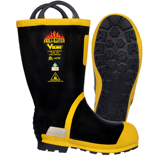 [V-29015] Viking Firefighter Felt Lined Rubber Boots (5)