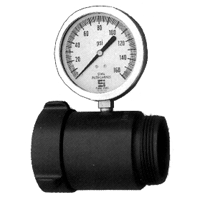 WFR In-line flow/test pressure gauge (1.5" & 2.5")