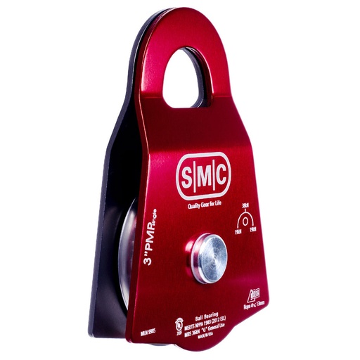 [526311880] SMC Prusik Minding Pulley, NFPA - PMI (3'' - Single Pulley (Red) )