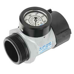 TFT In-line flow/pressure gauge (2.5")