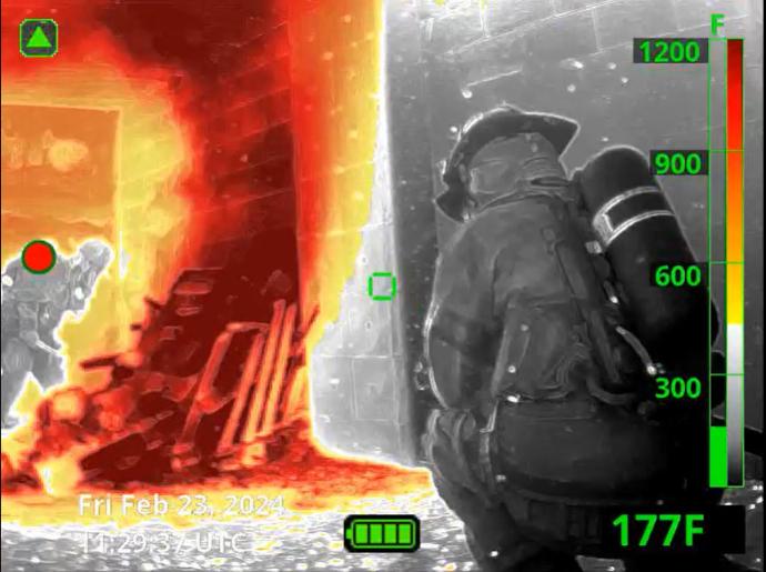Thermal imager screenshot featuring video recording