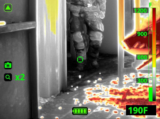 thermal imager screenshot showcasing zoom feature