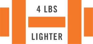 4 lbs lighter