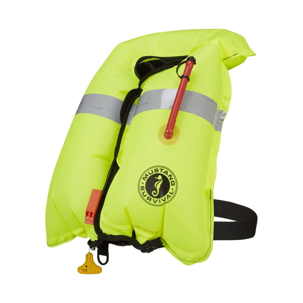 Mustang Pilot 38 Manual Inflatable PFD - Inflated