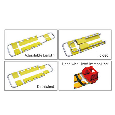 Medical Aluminum Split Apart Scoop Stretcher