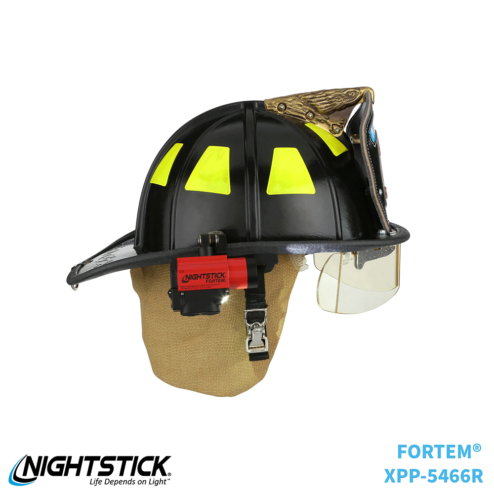 Bayco Nightstick Intrinsically Safe XPP-5466R Helmet Mount Dual-Light Flashlight