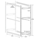 [306790110] Fire Hose Add-on Racking Section