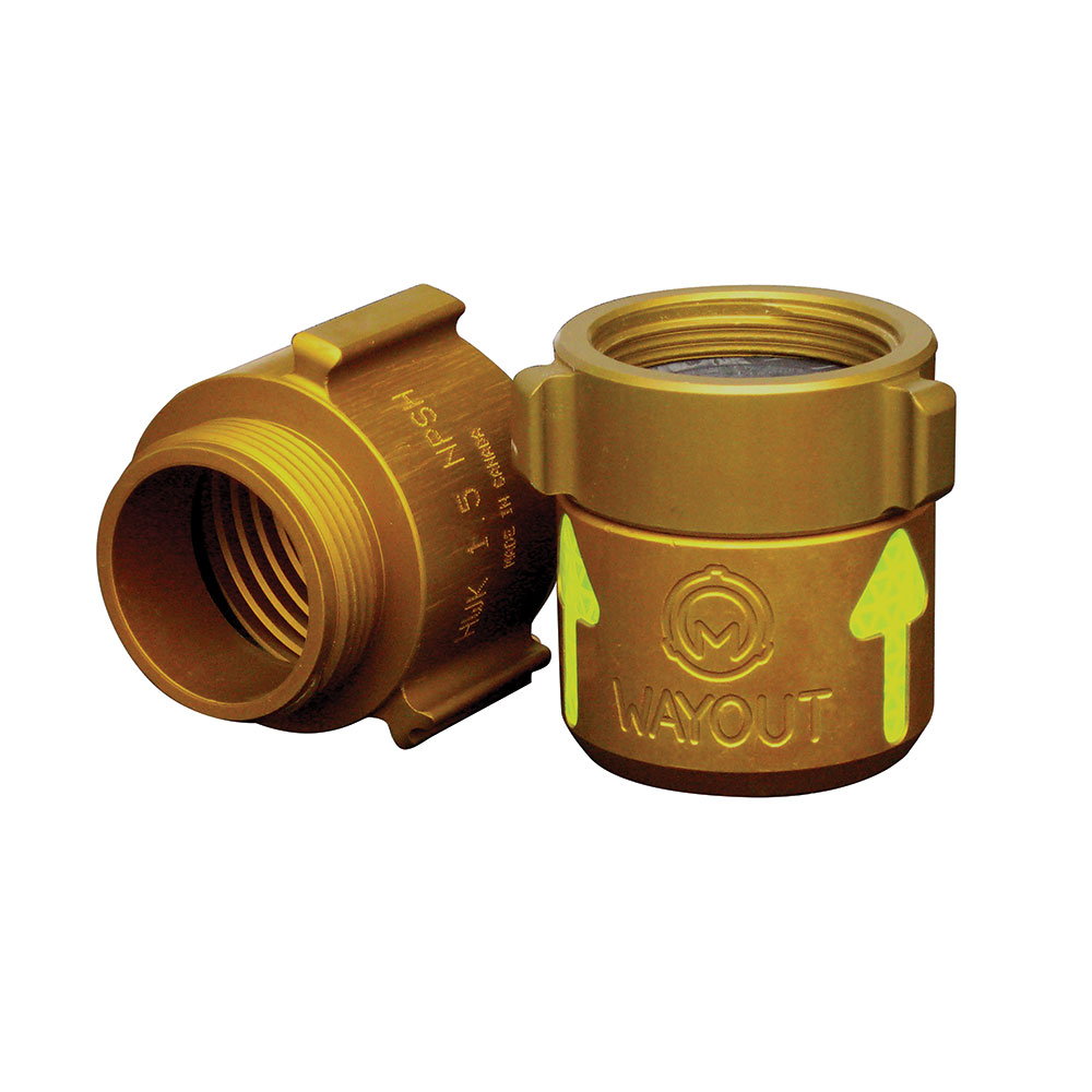 Gold Anodized Wayout Coupling Upgrade High Water