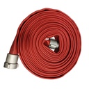 [V-15244] Industrial 300 Rubber Fire Hose (38mm (1.5&quot;) NPSH x 50ft Red)