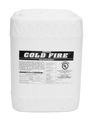 Cold Fire™ – Fire Suppressant / Extinguisher - 5gal Pail (Regular Blend)