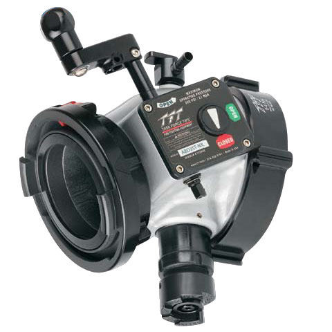 [710002600] TFT Ball Intake Valve 30 degree NewForce (100mm (4') Storz x 125mm (5") Female NHT)