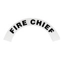 [291510165] Crescent Shaped Helmet Decal (Fire Chief)