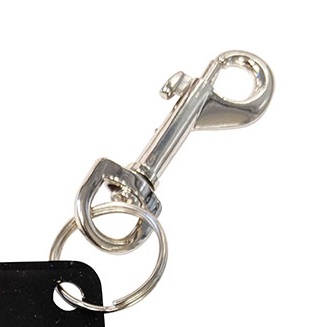 Snap Ring - Nickle plated key ring belt snap (10/box)