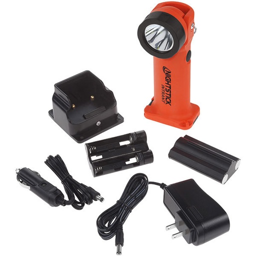 [710000793] Bayco Nightstick INTRANT Dual-Light Right Angle Light (Rechargeable, Red)