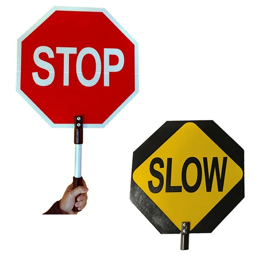 [710000150] Stop & Slow Paddle 16'' - BC (Coroplast)