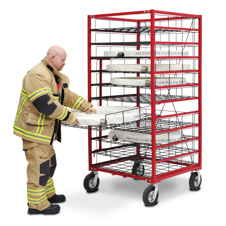 GearGrid Compact Mobile Upright Hose Dryer WFR Wholesale Fire & Rescue