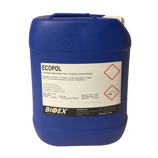 ECOPOL PREMIUM  Class B AFFF-AR Foam - BIOex
