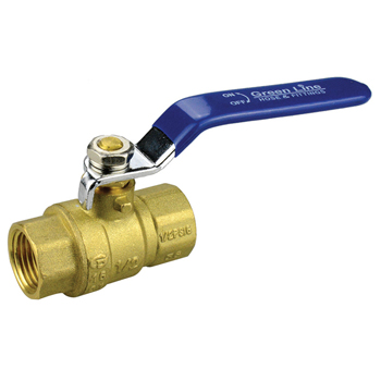 [590001689] Ball Valve Brass 38mm (1.5&quot;) - double female NPT - 600psi working pressure