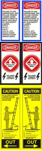 [P-6808] Fire Ladder Label - Pair