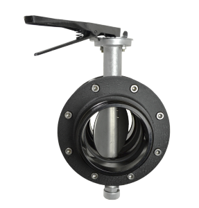 [P-7258] Butterfly Valve with bleeder - Lever Handle - 150mm (6") NHT Female swivel x  150mm (6") NHT Male - Kochek