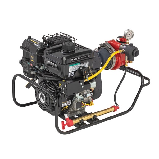 [P-8911] Wick 4200-14B VP Forestry Fire Pump - B&S, 14hp, 4-stroke, 4 Stage