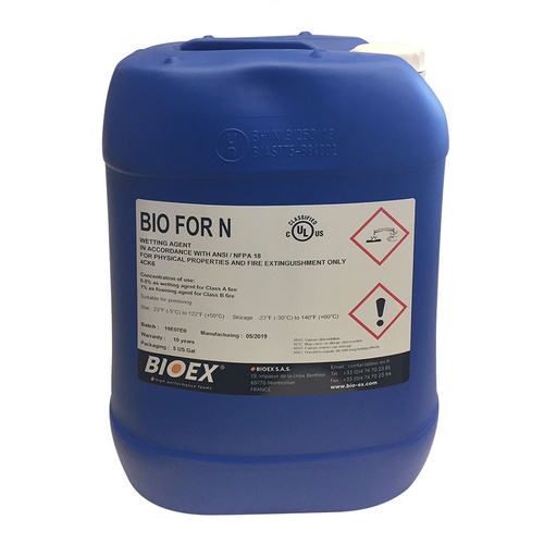 [P-9714] BIO FOR N Class A/B Foam 5 gal pail - BIOex *Vancouver Island WH*